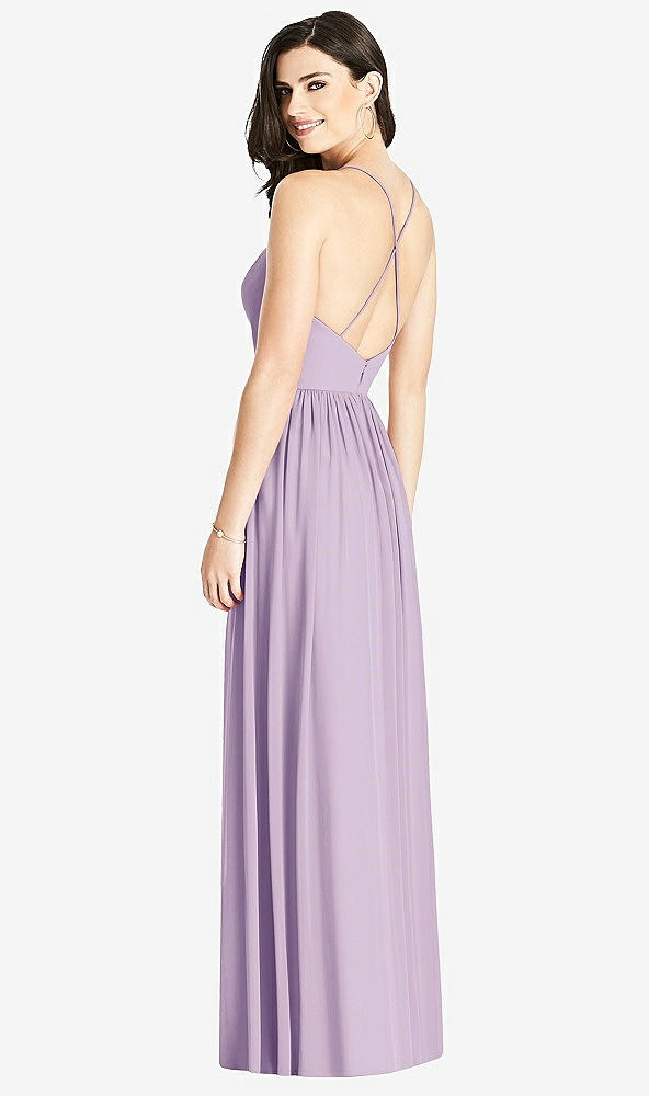 【NEW】【STYLE: 3019】クロス クロス ストラップ バックレス マキシ ドレス【COLOR: Pale Purple】【SIZE: 00-30W】