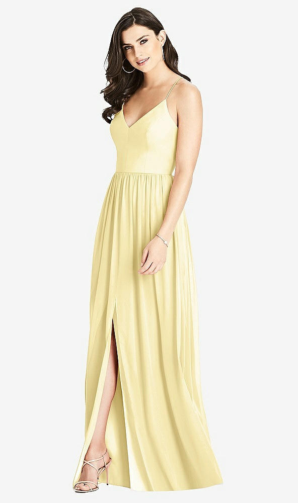【STYLE: 3019】Criss Cross Strap Backless Maxi Dress【COLOR: Pale Yellow】