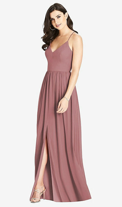 【STYLE: 3019】Criss Cross Strap Backless Maxi Dress【COLOR: Rosewood】
