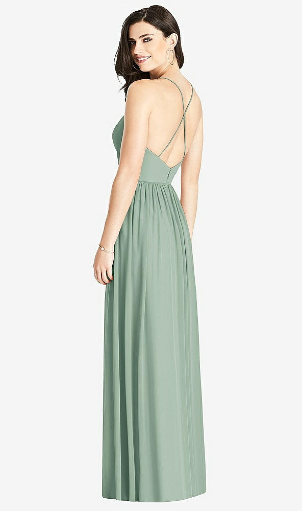 【STYLE: 3019】Criss Cross Strap Backless Maxi Dress【COLOR: Seagrass】