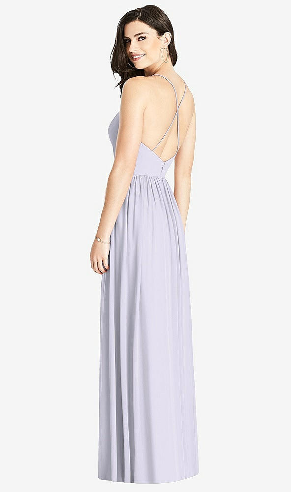 【STYLE: 3019】Criss Cross Strap Backless Maxi Dress【COLOR: Silver Dove】