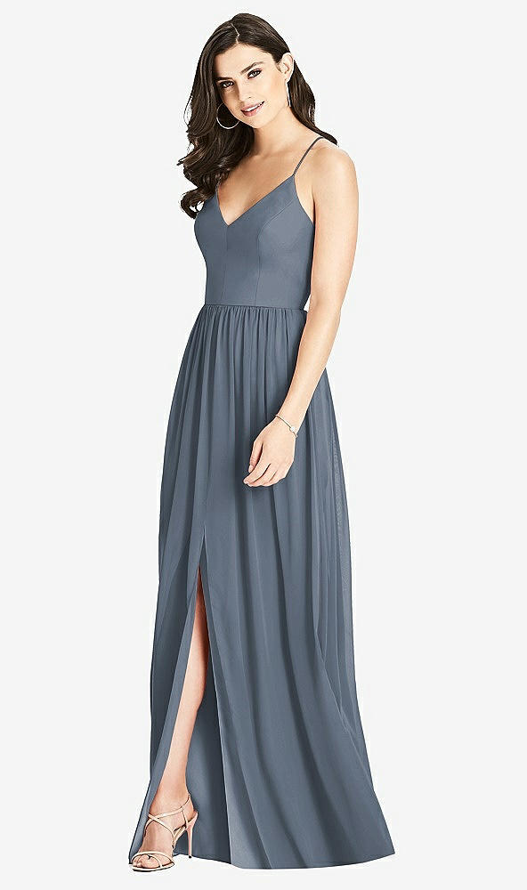 【STYLE: 3019】Criss Cross Strap Backless Maxi Dress【COLOR: Silverstone】