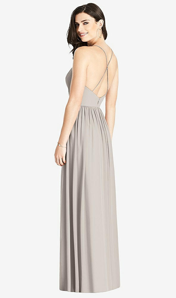 【NEW】【STYLE: 3019】クロス クロス ストラップ バックレス マキシ ドレス【COLOR: Taupe】【SIZE: 00-30W】