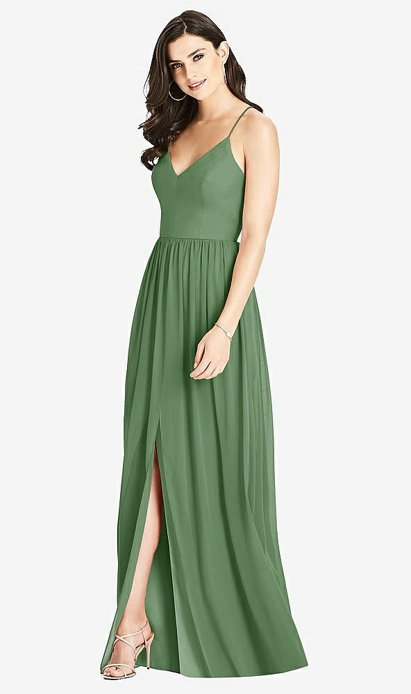 【STYLE: 3019】Criss Cross Strap Backless Maxi Dress【COLOR: Vineyard Green】