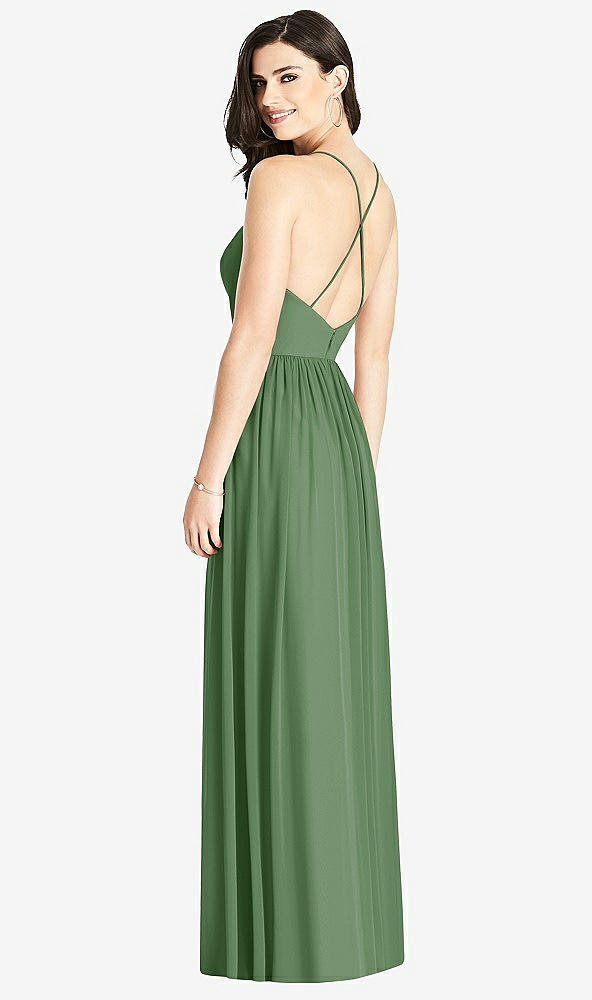 【STYLE: 3019】Criss Cross Strap Backless Maxi Dress【COLOR: Vineyard Green】