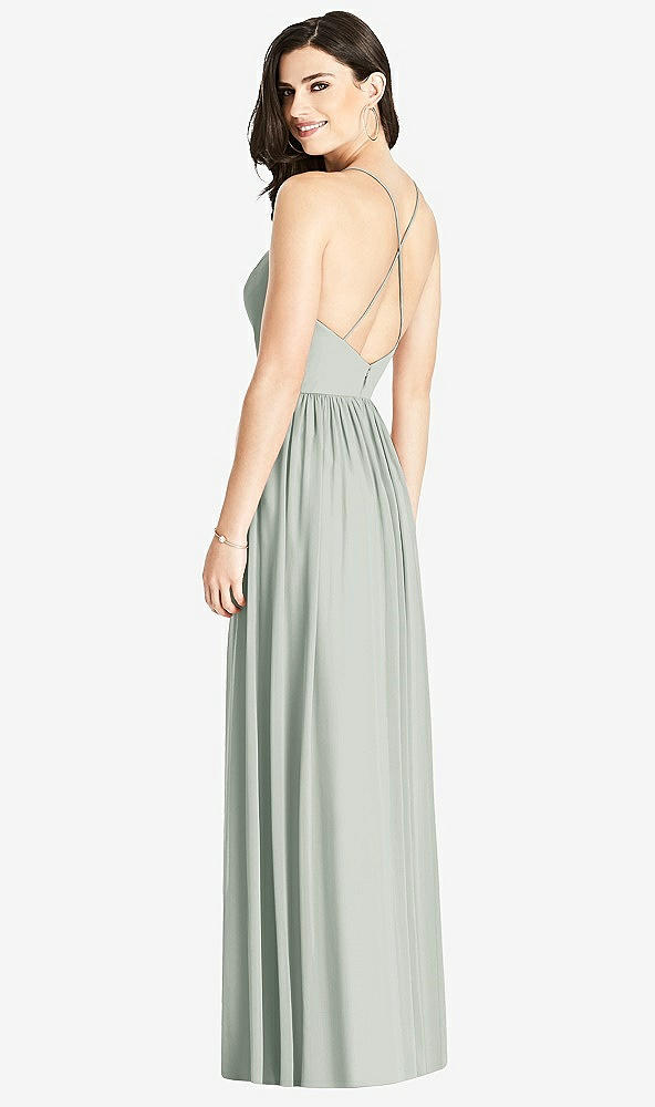 【STYLE: 3019】Criss Cross Strap Backless Maxi Dress【COLOR: Willow Green】