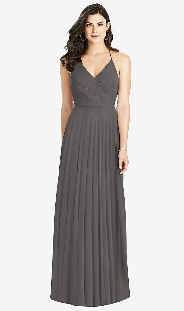 【STYLE: 3021】Ruffled Strap Cutout Wrap Maxi Dress【COLOR: Caviar Gray】