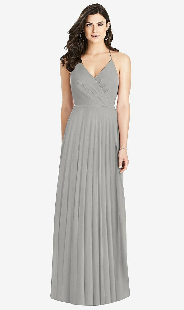【STYLE: 3021】Ruffled Strap Cutout Wrap Maxi Dress【COLOR: Chelsea Gray】