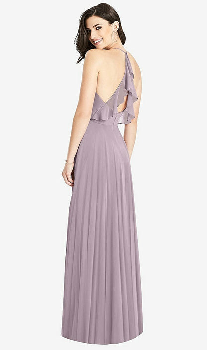 【NEW】【STYLE: 3021】フリル ストラップ カットアウト ラップ マキシ ドレス【COLOR: Lilac Dusk】【SIZE: 00-30W】