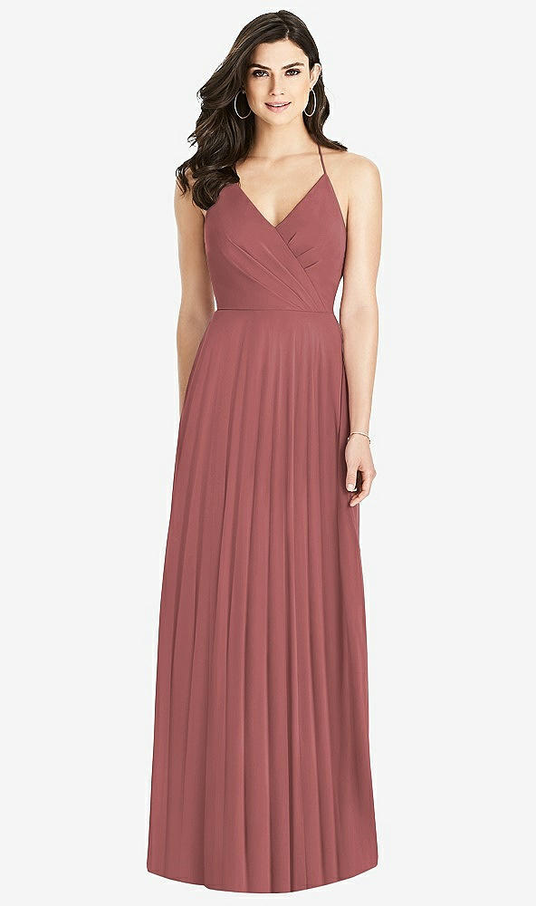 【STYLE: 3021】Ruffled Strap Cutout Wrap Maxi Dress【COLOR: English Rose】