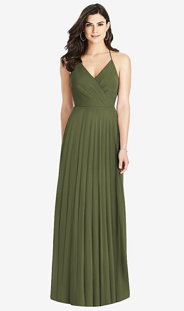 【STYLE: 3021】Ruffled Strap Cutout Wrap Maxi Dress【COLOR: Olive Green】