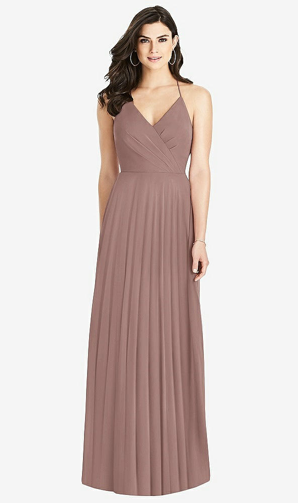 【STYLE: 3021】Ruffled Strap Cutout Wrap Maxi Dress【COLOR: Sienna】