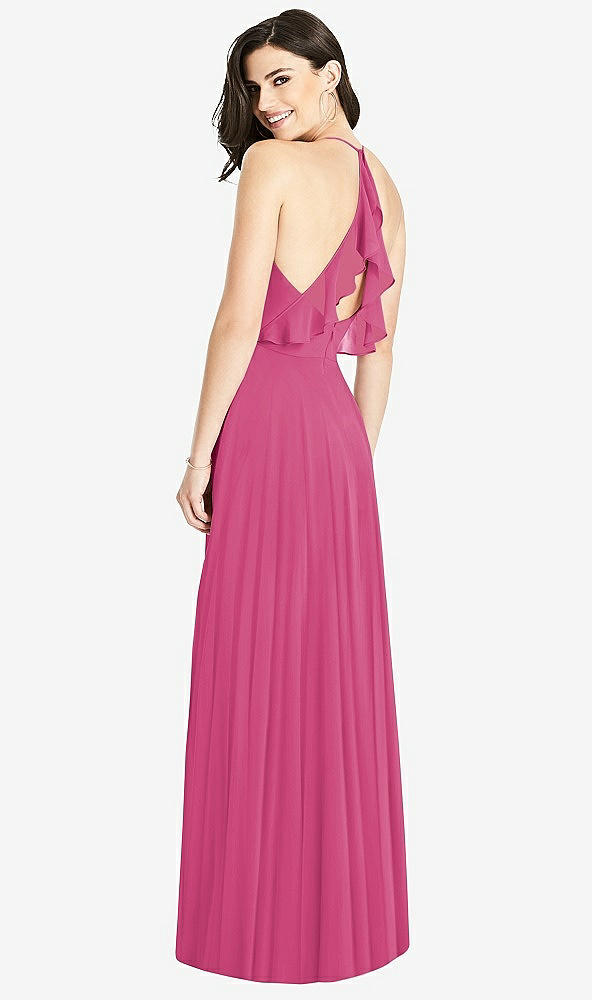 【STYLE: 3021】Ruffled Strap Cutout Wrap Maxi Dress【COLOR: Tea Rose】