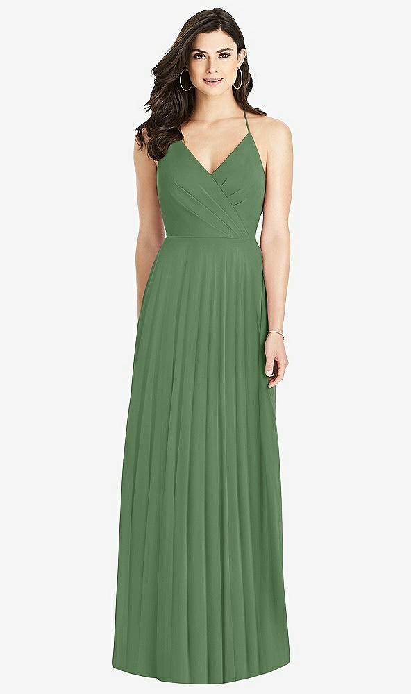 【STYLE: 3021】Ruffled Strap Cutout Wrap Maxi Dress【COLOR: Vineyard Green】