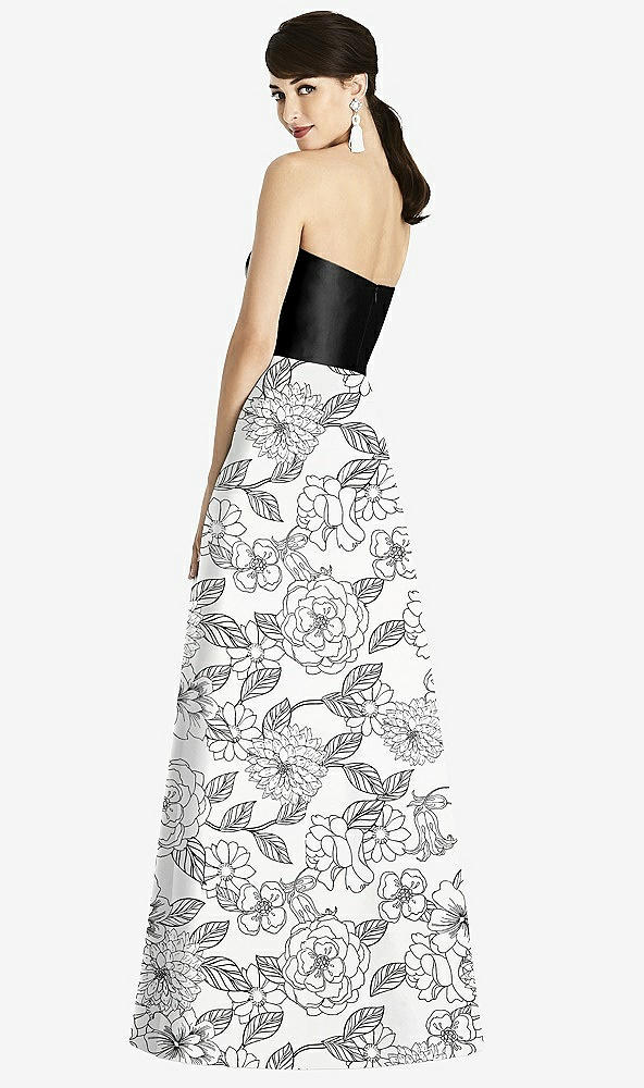 【STYLE: D749CP】Seamed Bodice Floral Skirt A-Line Dress with Pockets【COLOR: Botanica】
