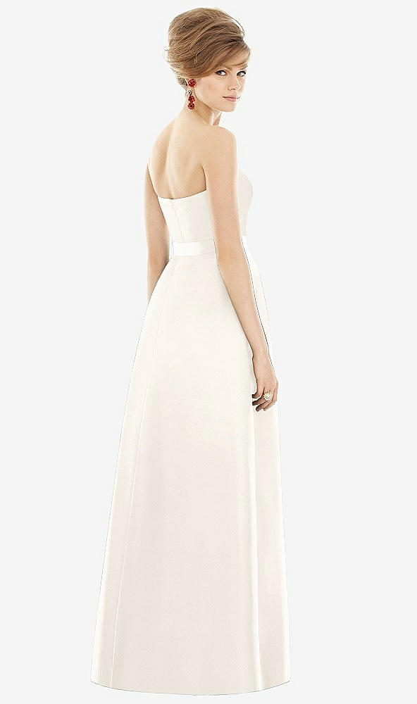 【STYLE: D755】Strapless Pleated Skirt Maxi Dress with Pockets【COLOR: Ivory &amp; Ivory】