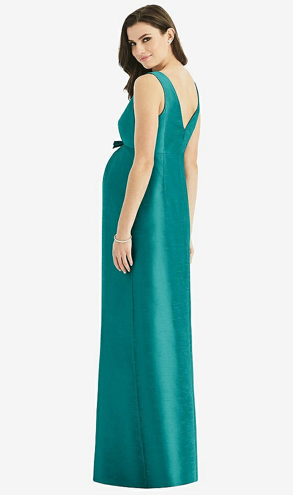 【NEW】【STYLE: M439】ノースリーブ サテン ツイル マタニティ ドレス【COLOR: Jade】【SIZE: 00-30W】