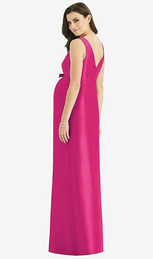 【NEW】【STYLE: M439】ノースリーブ サテン ツイル マタニティ ドレス【COLOR: Think Pink】【SIZE: 00-30W】