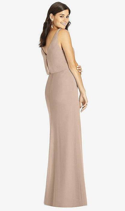 【STYLE: TH006】Blouson Bodice Mermaid Dress with Front Slit【COLOR: Topaz】