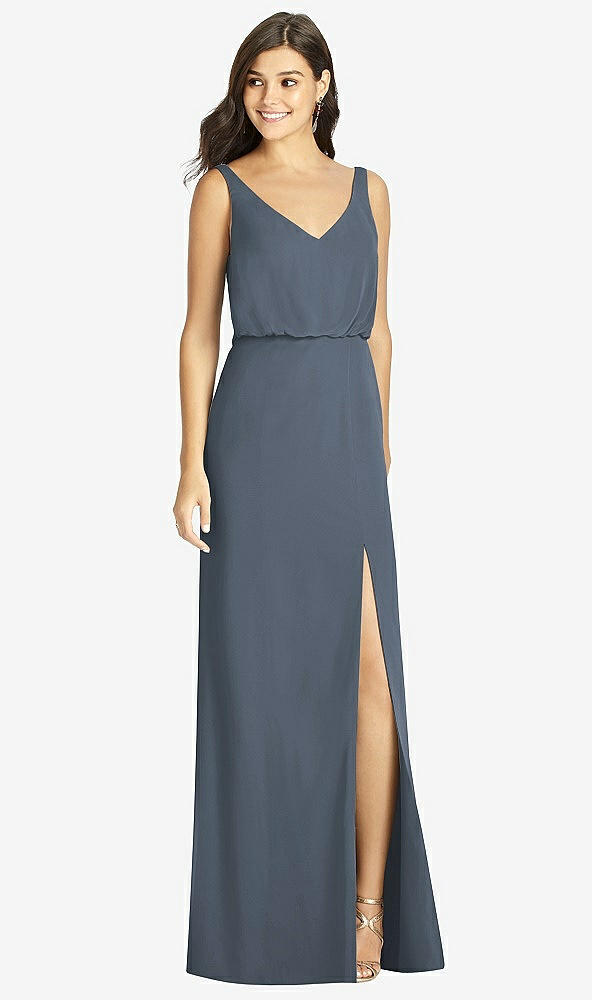 【NEW】【STYLE: TH006】ブルーソン 胴着 人魚 ドレス 前面 スリット【COLOR: Silverstone】【SIZE: 00-30W】