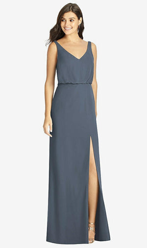 【NEW】【STYLE: TH006】ブルーソン 胴着 人魚 ドレス 前面 スリット【COLOR: Silverstone】【SIZE: 00-30W】