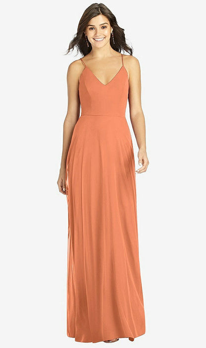 【NEW】【STYLE: TH007】クロス クロス 背面 a-line maxi ドレス【COLOR: Sweet Melon】【SIZE: 00-30W】