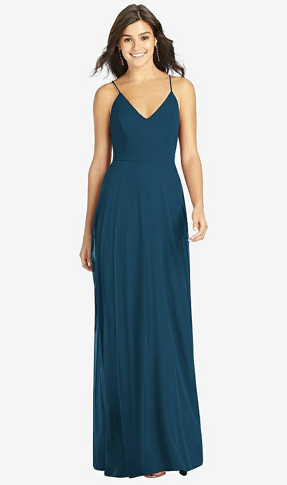 【NEW】【STYLE: TH007】クロス クロス 背面 a-line maxi ドレス【COLOR: Atlantic Blue】【SIZE: 00-30W】