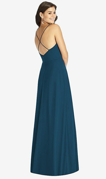 【NEW】【STYLE: TH007】クロス クロス 背面 a-line maxi ドレス【COLOR: Atlantic Blue】【SIZE: 00-30W】