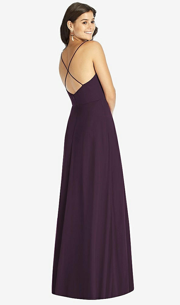 【NEW】【STYLE: TH007】クロス クロス 背面 a-line maxi ドレス【COLOR: Aubergine】【SIZE: 00-30W】