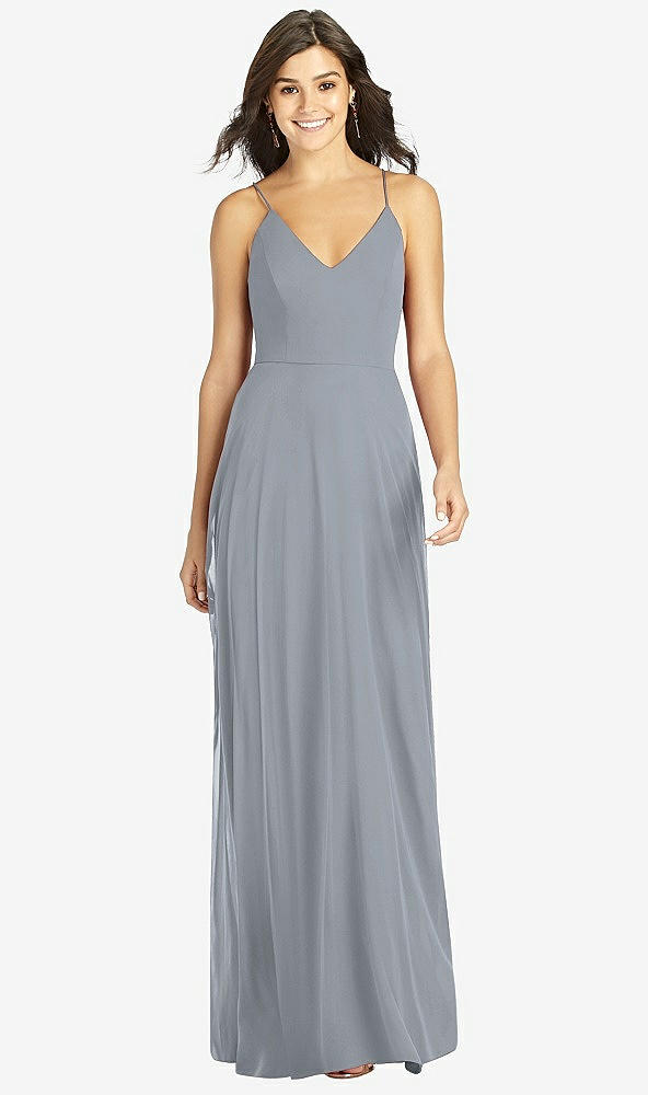 【NEW】【STYLE: TH007】クロス クロス 背面 a-line maxi ドレス【COLOR: Platinum】【SIZE: 00-30W】