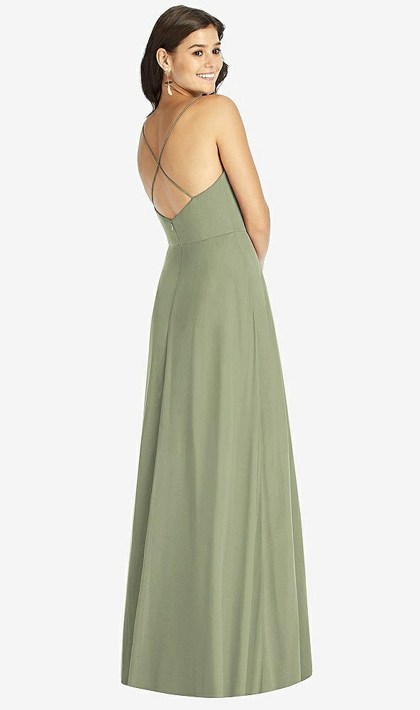 【STYLE: TH007】Criss Cross Back A-Line Maxi Dress【COLOR: Sage】