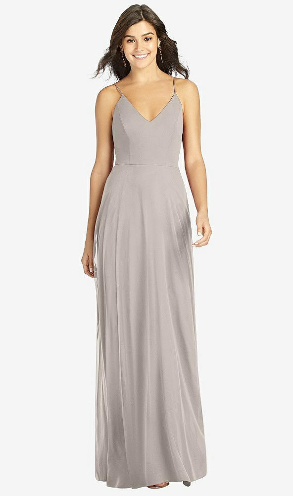【NEW】【STYLE: TH007】クロス クロス 背面 a-line maxi ドレス【COLOR: Taupe】【SIZE: 00-30W】