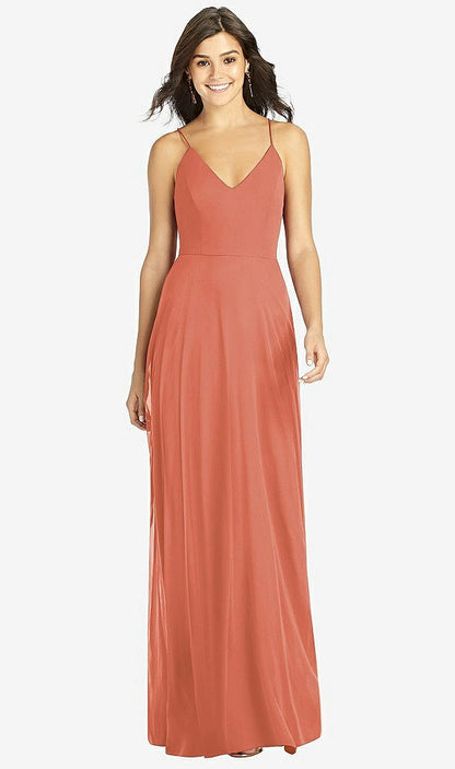 【NEW】【STYLE: TH007】クロス クロス 背面 a-line maxi ドレス【COLOR: Terracotta Copper】【SIZE: 00-30W】