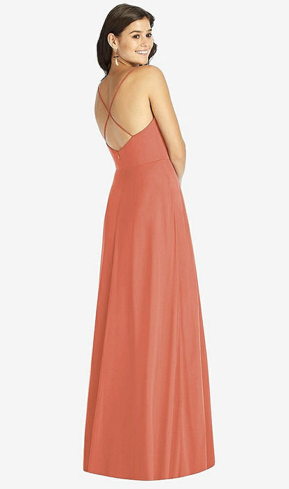 【NEW】【STYLE: TH007】クロス クロス 背面 a-line maxi ドレス【COLOR: Terracotta Copper】【SIZE: 00-30W】