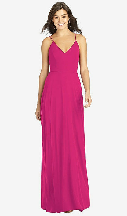 【NEW】【STYLE: TH007】クロス クロス 背面 a-line maxi ドレス【COLOR: Think Pink】【SIZE: 00-30W】