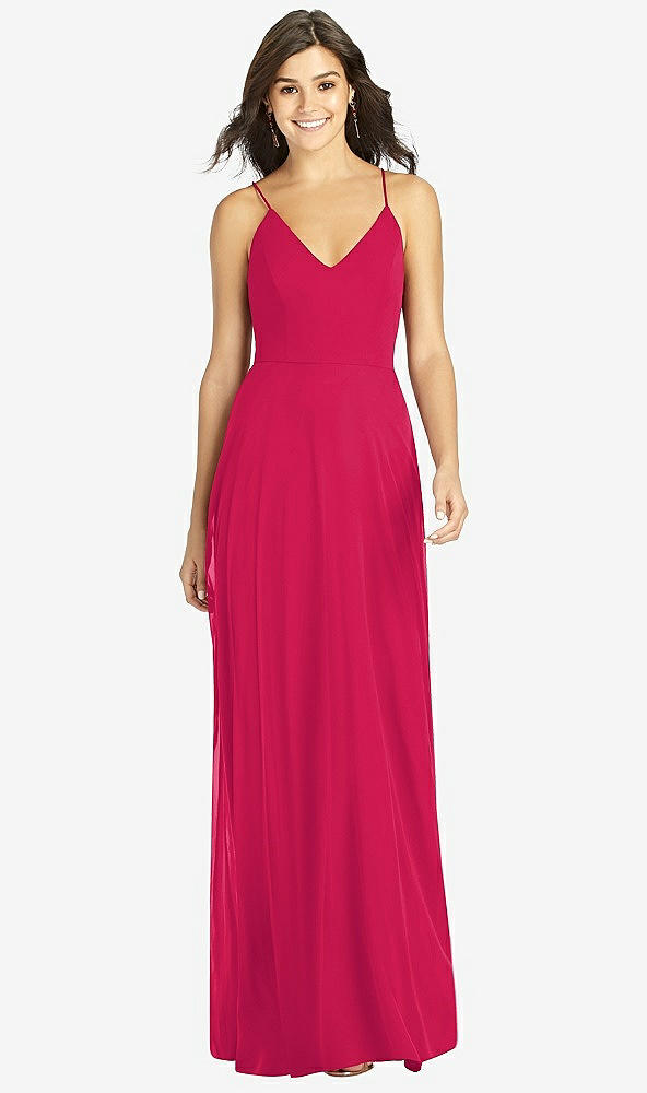 【NEW】【STYLE: TH007】クロス クロス 背面 a-line maxi ドレス【COLOR: Vivid Pink】【SIZE: 00-30W】