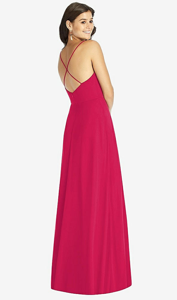 【NEW】【STYLE: TH007】クロス クロス 背面 a-line maxi ドレス【COLOR: Vivid Pink】【SIZE: 00-30W】