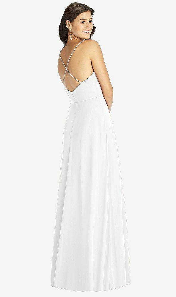 【STYLE: TH007】Criss Cross Back A-Line Maxi Dress【COLOR: White】