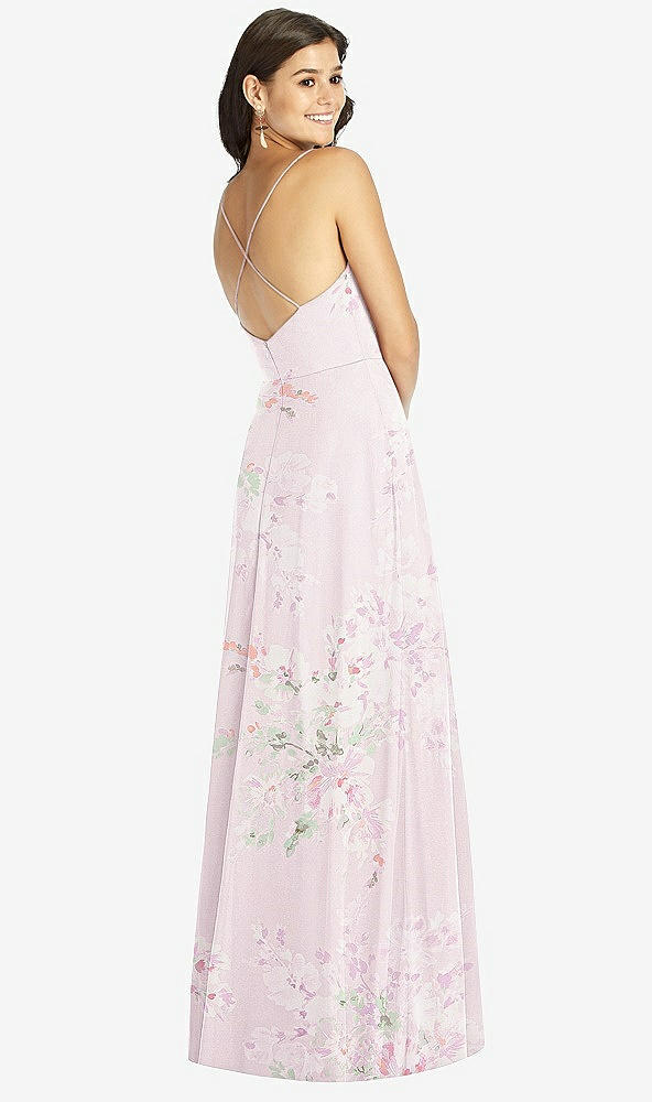【STYLE: TH007】Criss Cross Back A-Line Maxi Dress【COLOR: Watercolor Print】