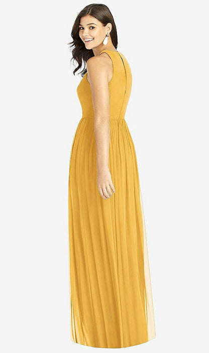 【NEW】【STYLE: TH008】Shirred スカート 宝石 首 ホルター ドレス 前面 スリット【COLOR: NYC Yellow】【SIZE: 00-30W】