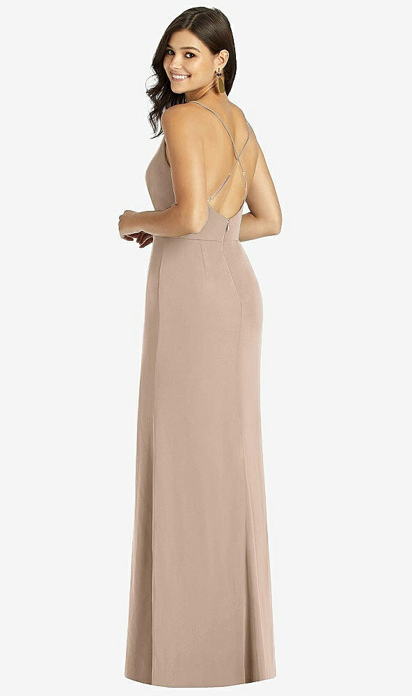 【STYLE: TH009】Criss Cross Back Mermaid Wrap Dress【COLOR: Topaz】