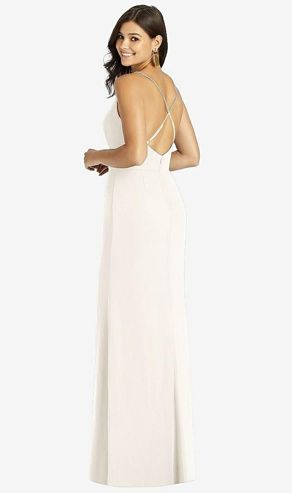 【STYLE: TH009】Criss Cross Back Mermaid Wrap Dress【COLOR: Ivory】