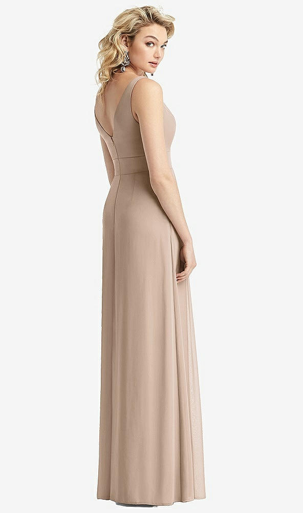 【STYLE: 1519】Sleeveless Pleated Skirt Maxi Dress with Pockets【COLOR: Topaz】