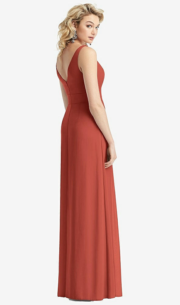 【STYLE: 1519】Sleeveless Pleated Skirt Maxi Dress with Pockets【COLOR: Amber Sunset】