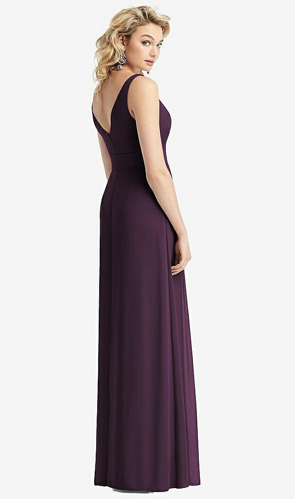【NEW】【STYLE: 1519】ノースリーブ プリーツ スカート マキシ ドレス ポケット付き【COLOR: Aubergine】【SIZE: 00-30W】