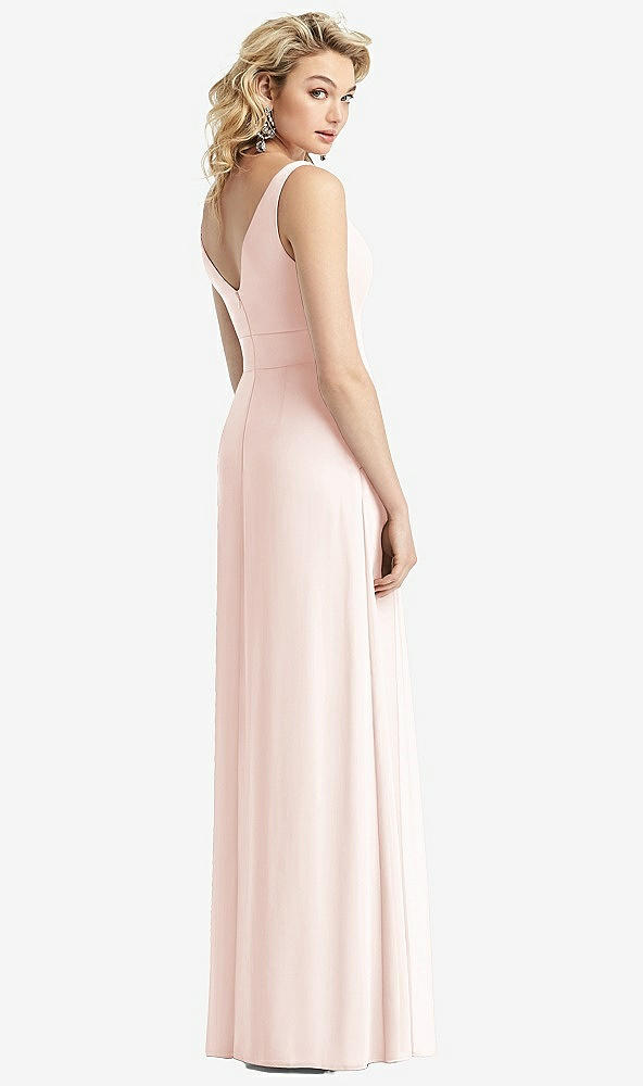 【STYLE: 1519】Sleeveless Pleated Skirt Maxi Dress with Pockets【COLOR: Blush】