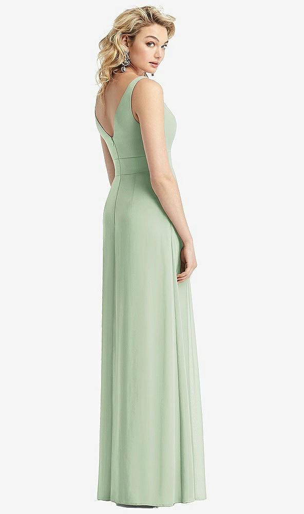 【STYLE: 1519】Sleeveless Pleated Skirt Maxi Dress with Pockets【COLOR: Celadon】