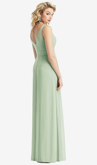 【STYLE: 1519】Sleeveless Pleated Skirt Maxi Dress with Pockets【COLOR: Celadon】