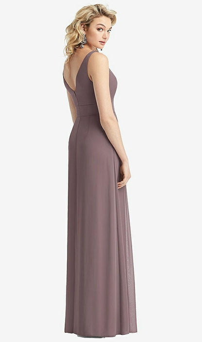 【STYLE: 1519】Sleeveless Pleated Skirt Maxi Dress with Pockets【COLOR: French Truffle】