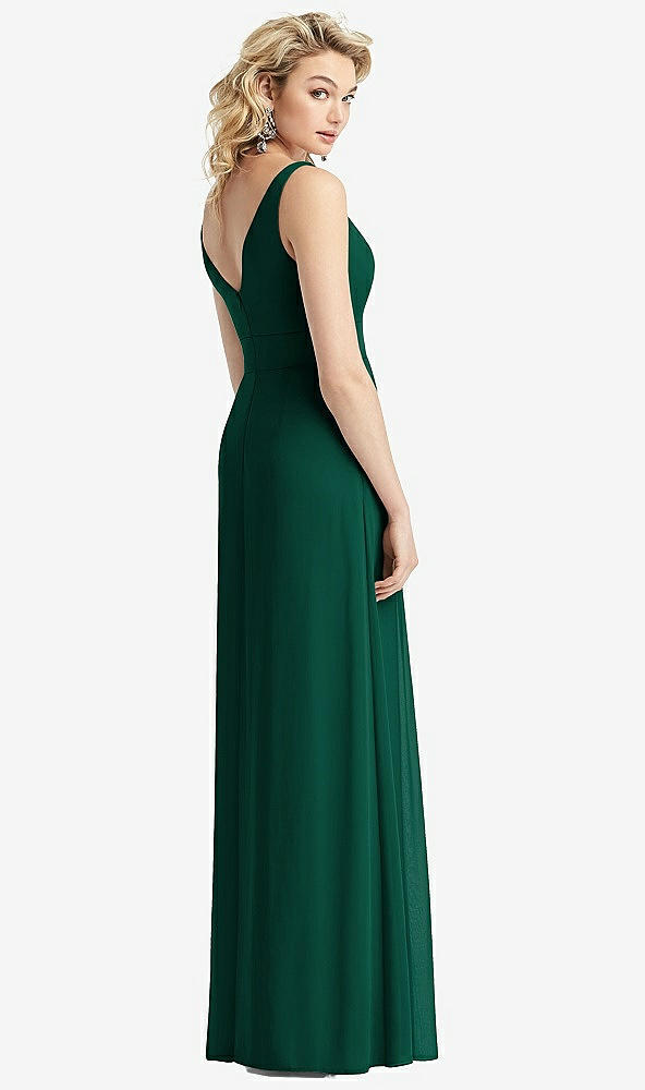 【STYLE: 1519】Sleeveless Pleated Skirt Maxi Dress with Pockets【COLOR: Hunter Green】